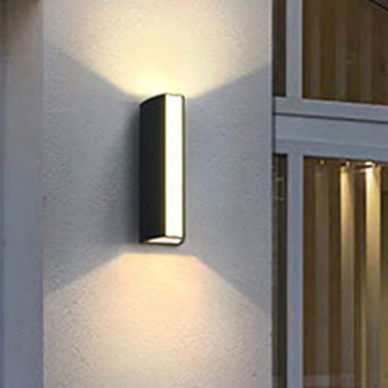 Zwarte driehoek prisma wandlamp moderne metalen small/medium/large LED plafondmontage wand pivoteren in warm/wit licht
