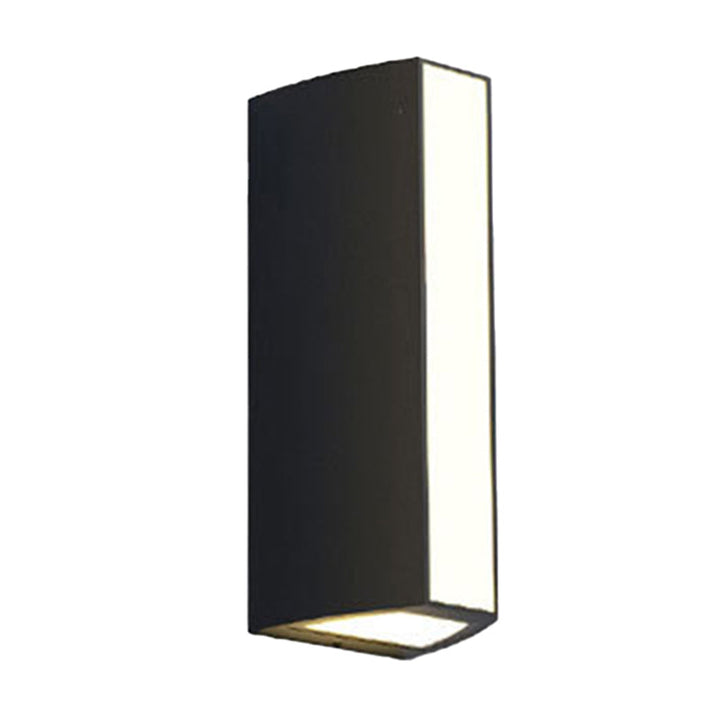 Zwarte driehoek prisma wandlamp moderne metalen small/medium/large LED plafondmontage wand pivoteren in warm/wit licht