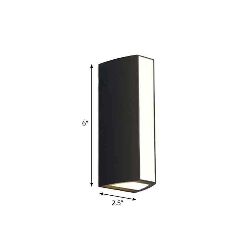 Zwarte driehoek prisma wandlamp moderne metalen small/medium/large LED plafondmontage wand pivoteren in warm/wit licht