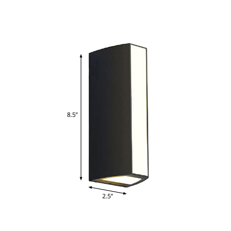 Zwarte driehoek prisma wandlamp moderne metalen small/medium/large LED plafondmontage wand pivoteren in warm/wit licht