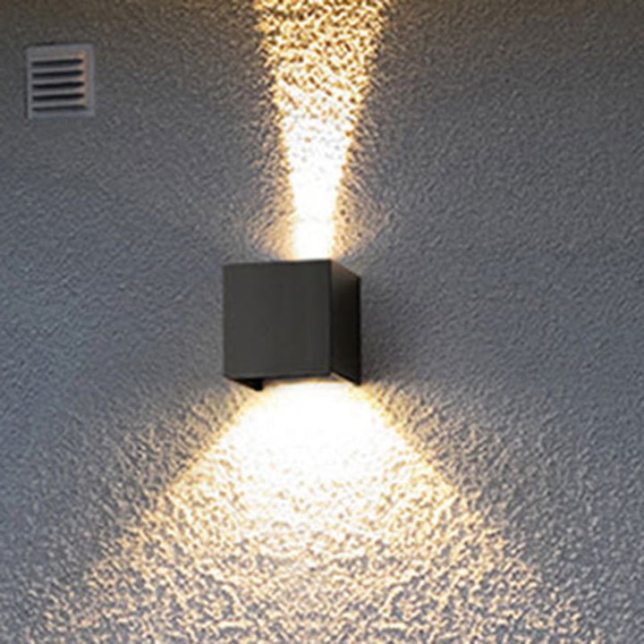 Cube/Triangle/Cylinder Wandlampen Licht Nordic Metaal Zwart Omhoog en Omlaag LED Wandlamp voor Buiten Gebruik
