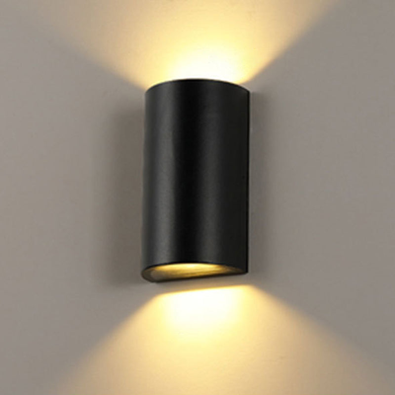 Cube/Triangle/Cylinder Wandlampen Licht Nordic Metaal Zwart Omhoog en Omlaag LED Wandlamp voor Buiten Gebruik