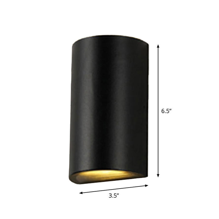 Cube/Triangle/Cylinder Wandlampen Licht Nordic Metaal Zwart Omhoog en Omlaag LED Wandlamp voor Buiten Gebruik
