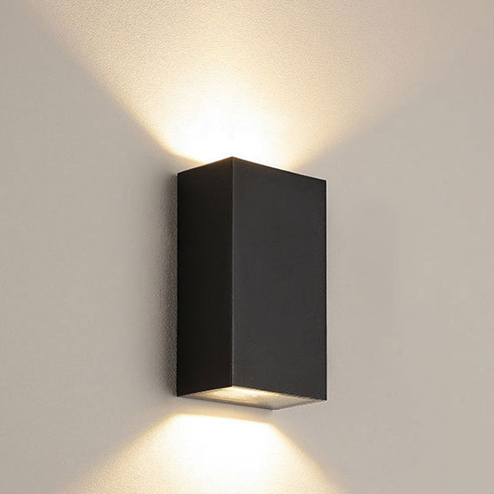 Cube/Triangle/Cylinder Wandlampen Licht Nordic Metaal Zwart Omhoog en Omlaag LED Wandlamp voor Buiten Gebruik