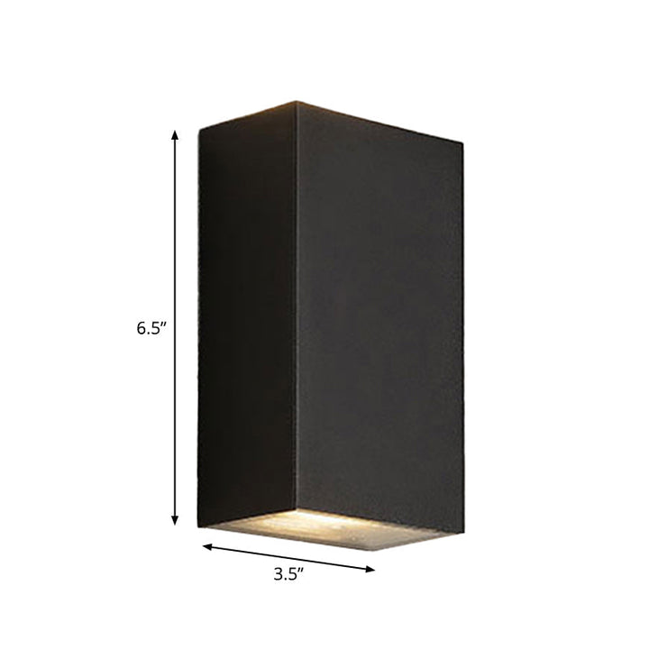 Cube/Triangle/Cylinder Wandlampen Licht Nordic Metaal Zwart Omhoog en Omlaag LED Wandlamp voor Buiten Gebruik