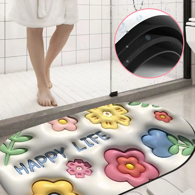 Arosta | 3D bloem zachte diatomiet modder absorberende vloermat
