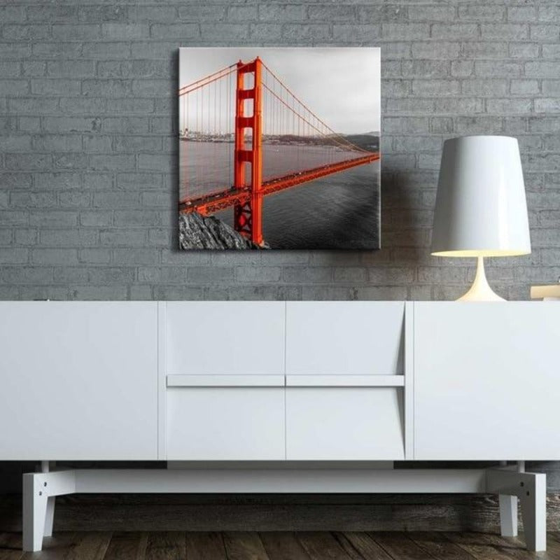 Golden Gate Bridge - Canvas Wandkunst Schilderij