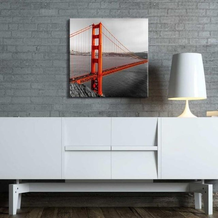 Golden Gate Bridge - Canvas Wandkunst Schilderij