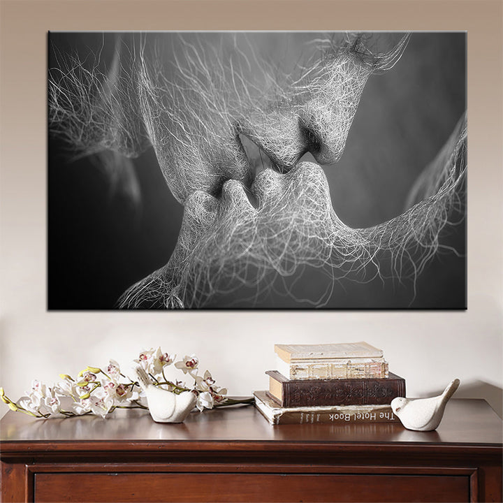 Lines Of Lovers - Canvas Muurkunst Schilderij