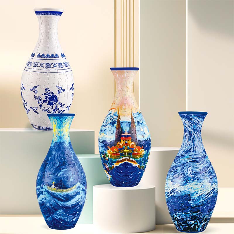 3D Kunst Puzzle Vaasje