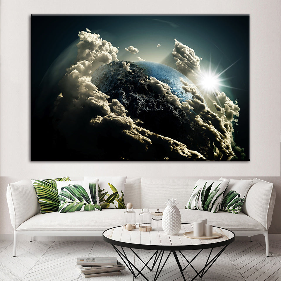 Erde's Stratosphäre - Canvas Wandkunst Schilderij
