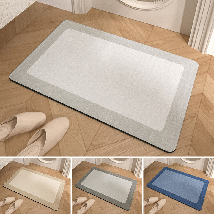Niet-slip Minimalisme Badkamer Vloermat - Super Absorberend, Makkelijk Schoon Te Maken