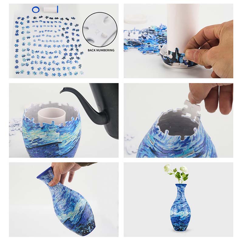 3D Kunst Puzzle Vaasje