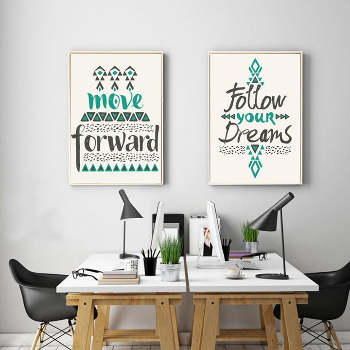 Follow Dreams - Canvas Muurkunst Schilderij