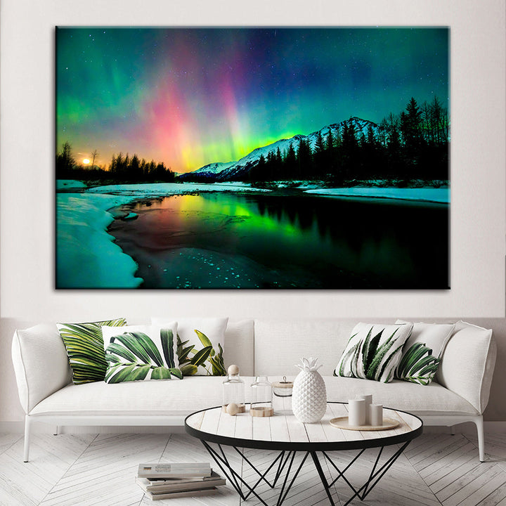 Irlands Aurora - Canvas Wall Art Painting