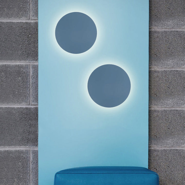 Noordse Stijl Macaron Kleurige Wandlamp Ronde Metalen Wandverlichting voor Trap Foyer