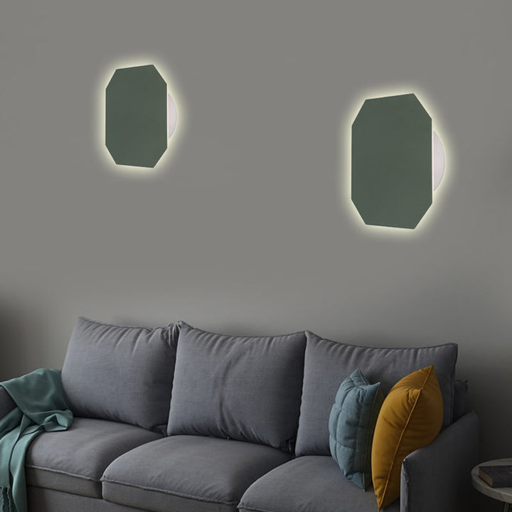 Noordse Stijl Macaron Kleurige Wandlamp Ronde Metalen Wandverlichting voor Trap Foyer