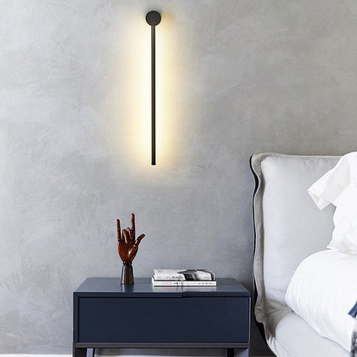 Slanke buisvormige wandlamp moderne metalen woonkamer LED wandlamp