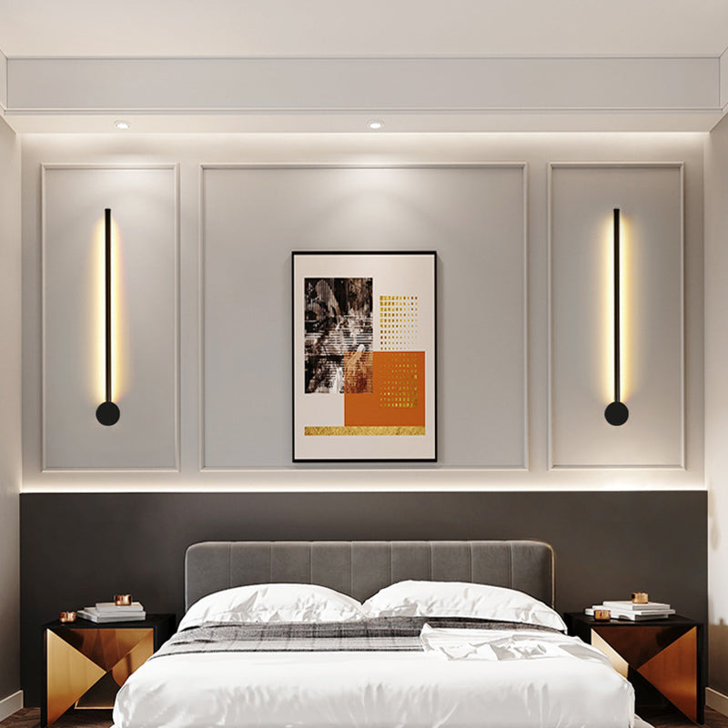 Slanke buisvormige wandlamp moderne metalen woonkamer LED wandlamp