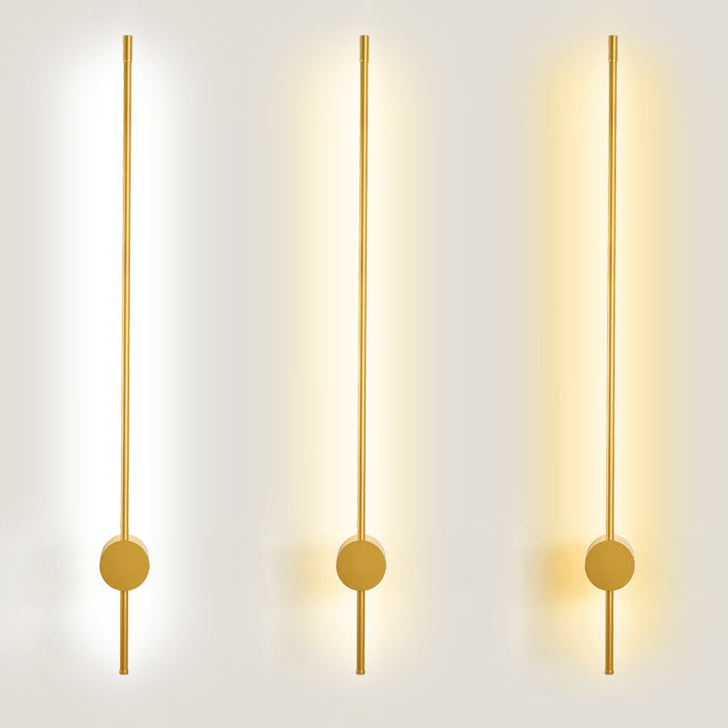 Slanke buisvormige wandlamp moderne metalen woonkamer LED wandlamp