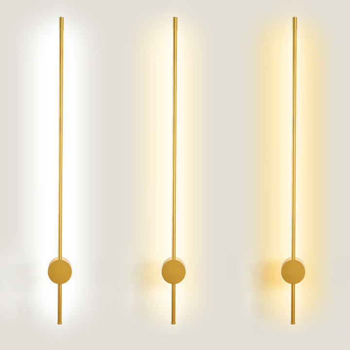Slanke buisvormige wandlamp moderne metalen woonkamer LED wandlamp