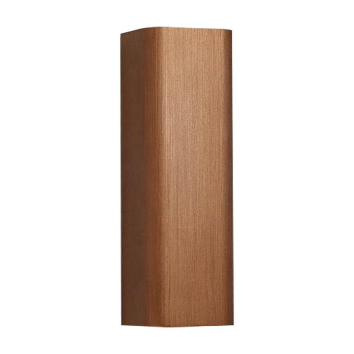 Moderne Kubusvormige Wandlamp Metaal Woonkamer LED Op- en Neerwaartse Wandlamp in Brons/geel/bruin