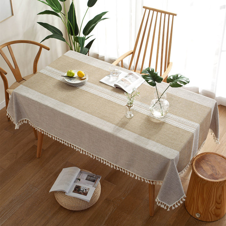 Decoratieve Tafelkleed met Franje Afwerking