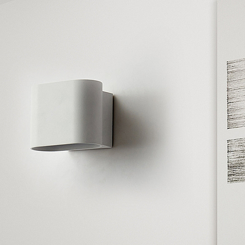 Ronde Hoeken Cube Wandlamp Eenvoudig Metaal LED Zwart/Grijs/Wit Wandlamp voor Gang