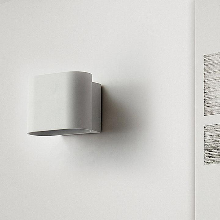 Ronde Hoeken Cube Wandlamp Eenvoudig Metaal LED Zwart/Grijs/Wit Wandlamp voor Gang