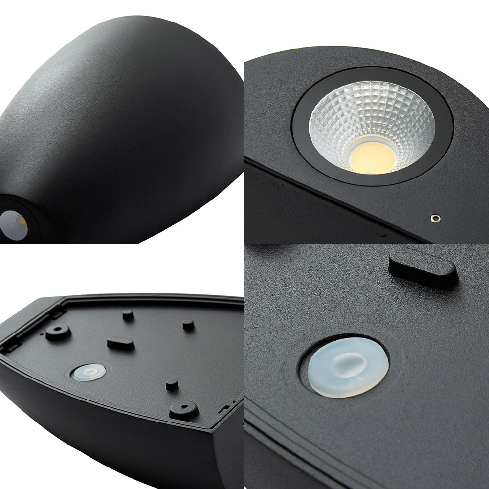 Bullet Vorm Wandmontage Licht Moderne Metaal Zwart/Grijs/Wit LED Op en Neer Wandlicht voor Trap