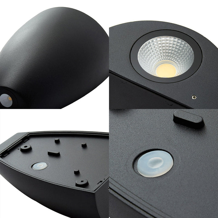 Bullet Vorm Wandmontage Licht Moderne Metaal Zwart/Grijs/Wit LED Op en Neer Wandlicht voor Trap