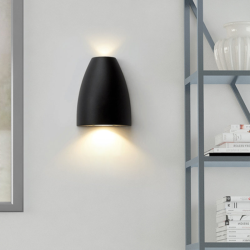 Bullet Vorm Wandmontage Licht Moderne Metaal Zwart/Grijs/Wit LED Op en Neer Wandlicht voor Trap