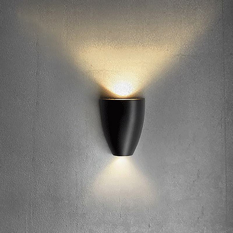 Bullet Vorm Wandmontage Licht Moderne Metaal Zwart/Grijs/Wit LED Op en Neer Wandlicht voor Trap