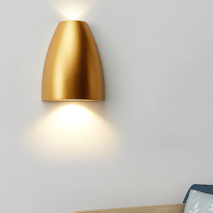 Bullet Vorm Wandmontage Licht Moderne Metaal Zwart/Grijs/Wit LED Op en Neer Wandlicht voor Trap