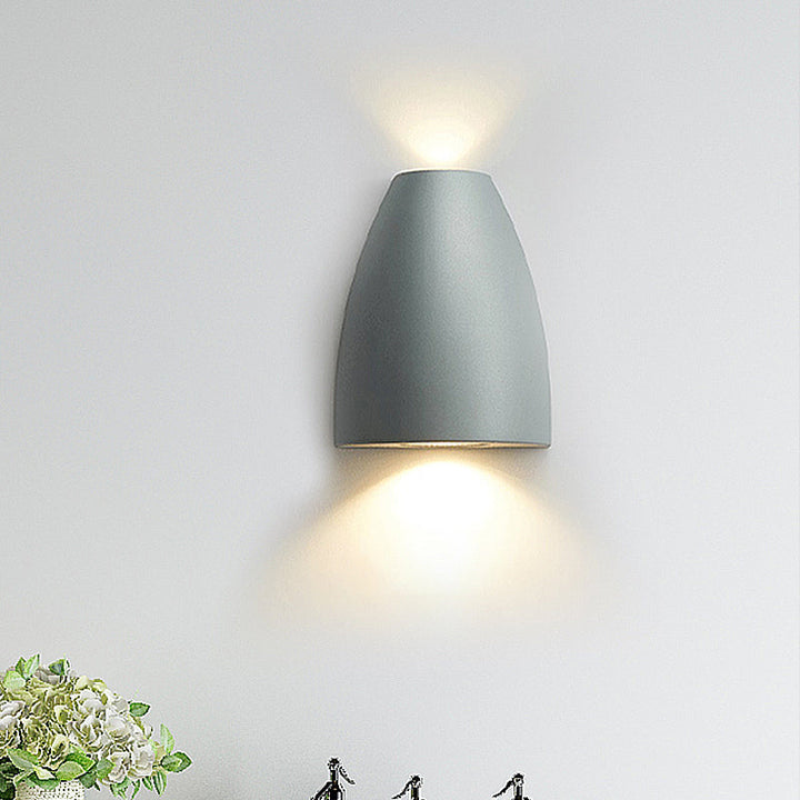 Bullet Vorm Wandmontage Licht Moderne Metaal Zwart/Grijs/Wit LED Op en Neer Wandlicht voor Trap