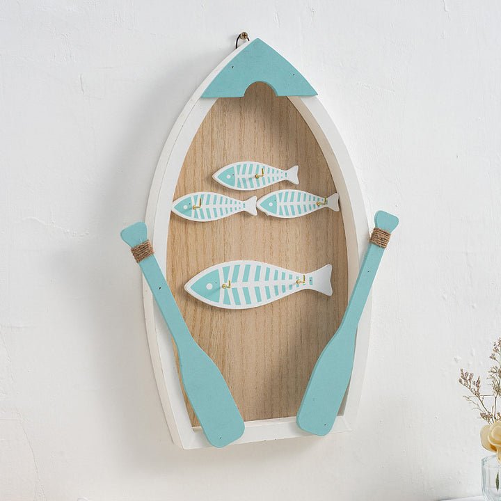 Visboot Kust Wanddecoratie