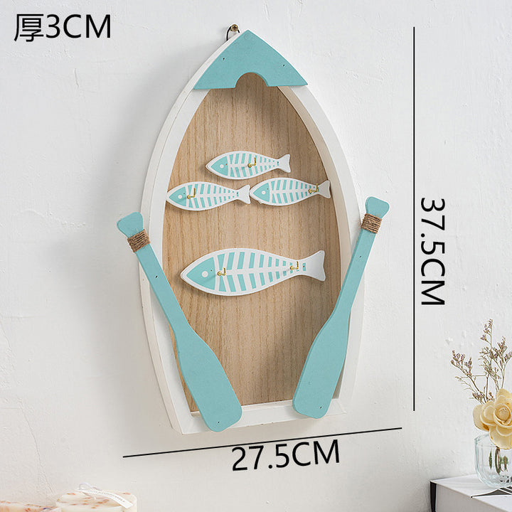 Visboot Kust Wanddecoratie