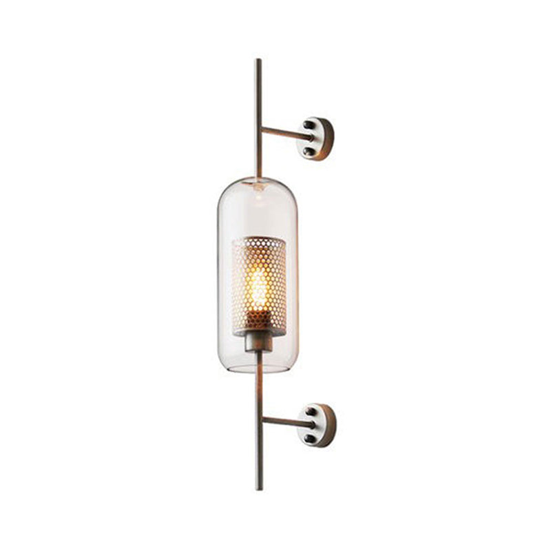 Heldere Glazen Geometrische Wandlamp Eenvoud Enkele Gloeilamp Gang Wandarmatuur