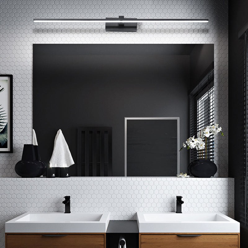 Lineaire gevormde badkamer wandlampen licht metalen minimalistische LED make-up verlichting ideeën