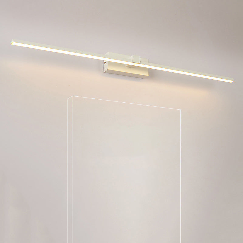 Lineaire gevormde badkamer wandlampen licht metalen minimalistische LED make-up verlichting ideeën