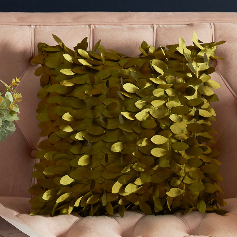 Luxe Bladmotief Decoratieve Kussen