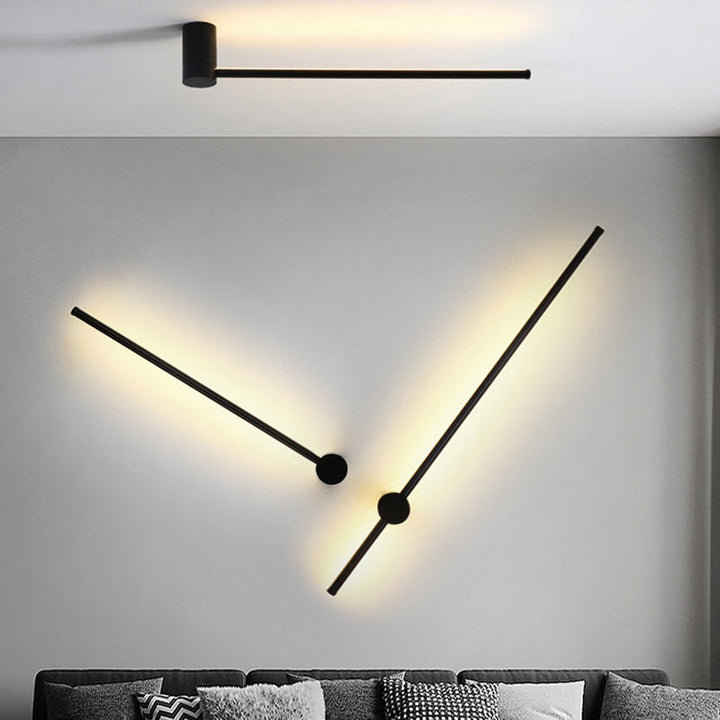 Draaibare Stick Wandlamp Verlichting Minimalistisch Metaal Nachtkastje LED Wandmontage Lamp