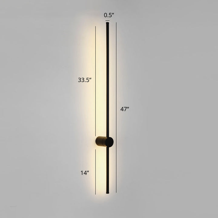 Draaibare Stick Wandlamp Verlichting Minimalistisch Metaal Nachtkastje LED Wandmontage Lamp