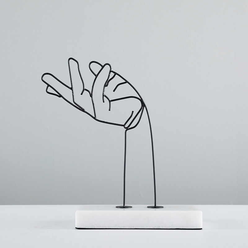 Abstracte Handbeweging Sculptuur