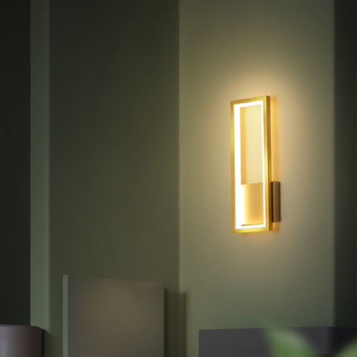 Minimalismus Rechthoek Wand Sconce Verlichting Metaal Entree LED Wandmontage Licht Fixture