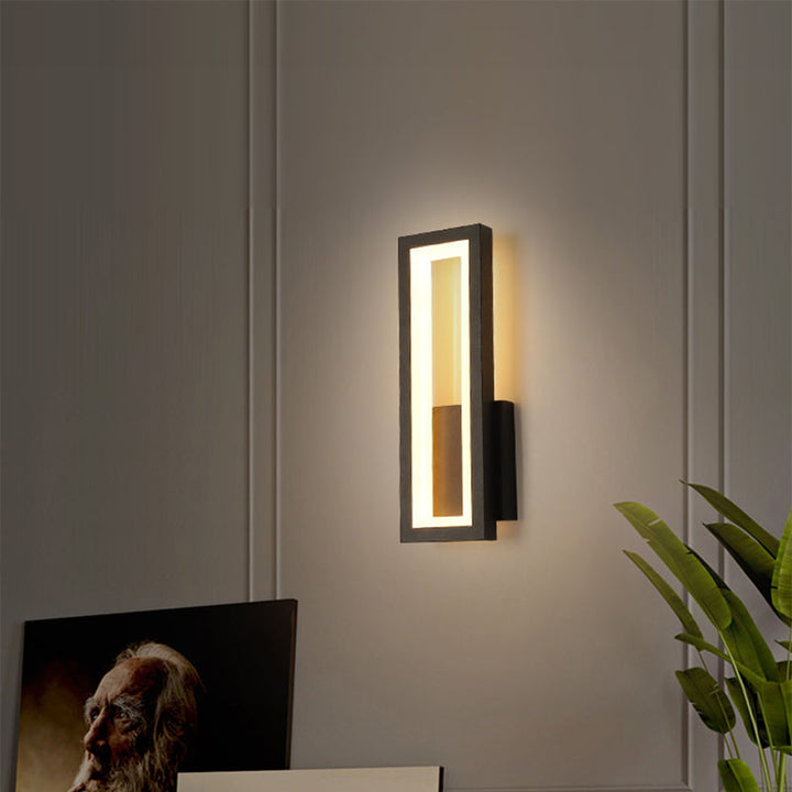 Minimalismus Rechthoek Wand Sconce Verlichting Metaal Entree LED Wandmontage Licht Fixture