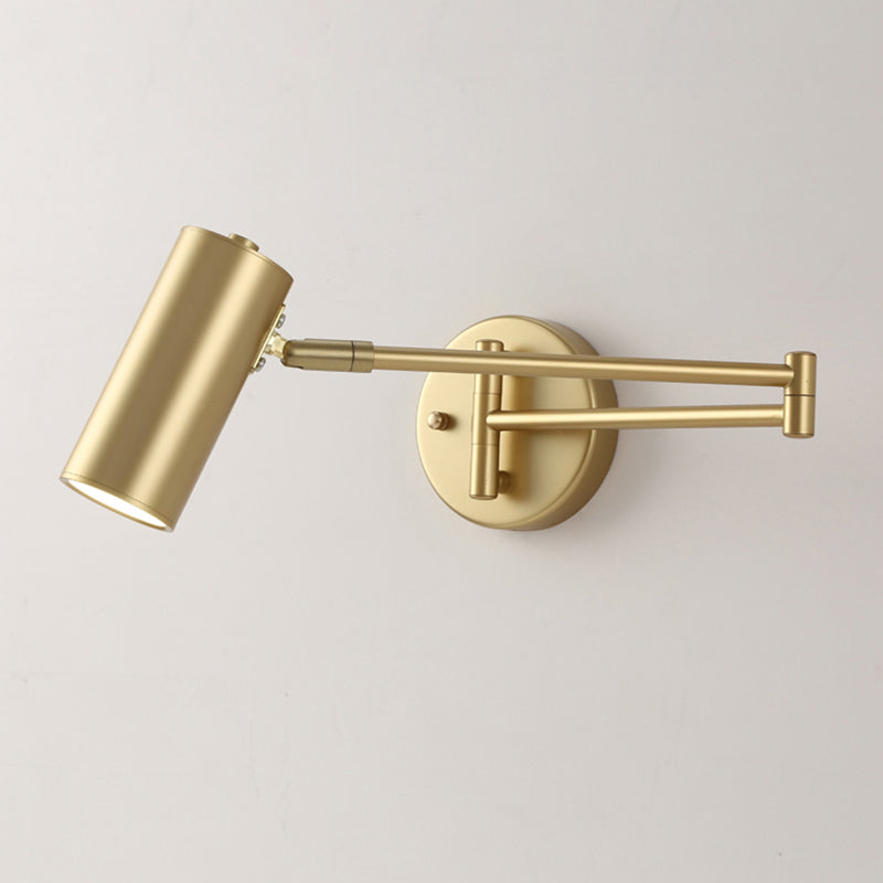 Tubular Nachtkastje Wandmontage Lezenlamp Metaal 1 Gloeilamp Postmoderne Wandlamp met uittrekbare Arm