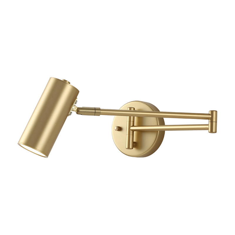 Tubular Nachtkastje Wandmontage Lezenlamp Metaal 1 Gloeilamp Postmoderne Wandlamp met uittrekbare Arm