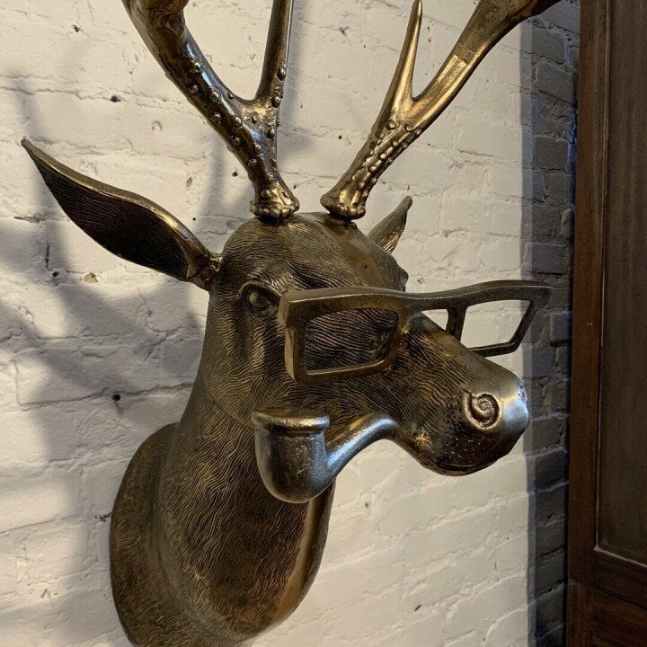 Unieke wanddecoratie met dierenkop voor thuis