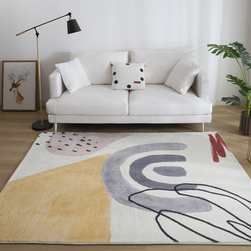 Arosta | Multikleuren Woonkamer Tapijt Westerse Handgedrukte Area Tapijt Synthetisch Antislip Vloerkleed Huisdiervriendelijk voor Binnen Tapijten